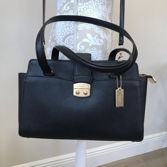 COACH ❤️ NWT Carryall Handbag NEW!! Black - Picture 4 of 8